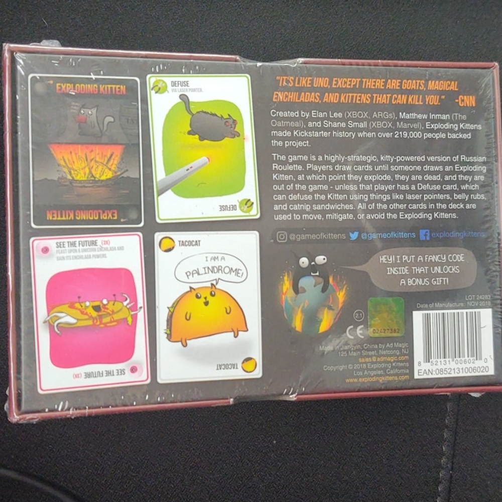 Exploding Kittens Card Game - Picture 2 of 2